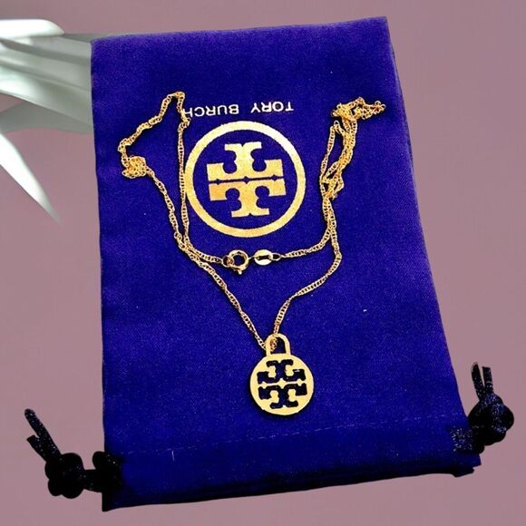 Tory Burch Gold Pendant Necklace - Picture 2 of 3